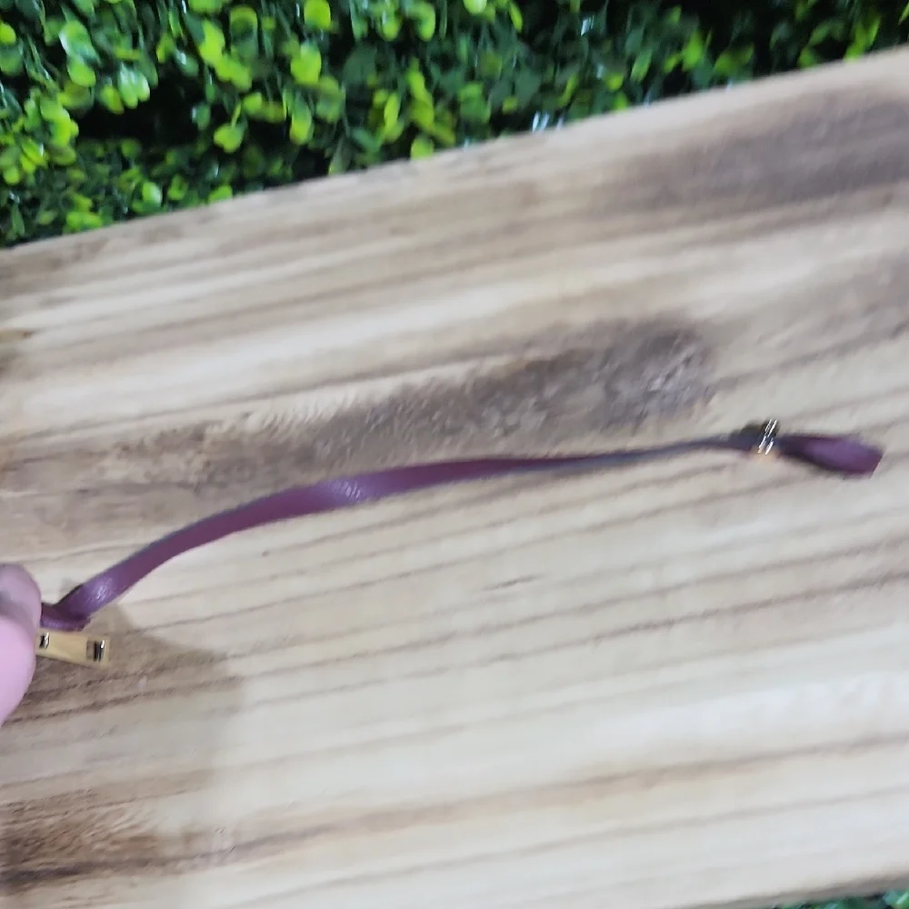 New York & Company Purple Leather Wristlet XL - Picture 5 of 14